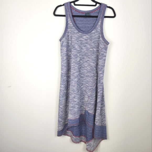 Anthropologie Left Of Center Knit Patch Tank Dress Asymmetrical Hem Size S - Picture 2 of 9